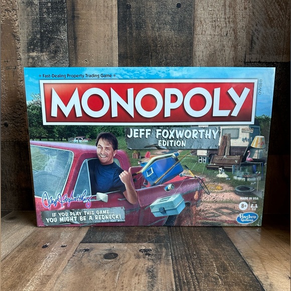 Monopoly Jeff Foxworthy Edition Board Game Redneck 2020 New! Factory Sealed - Picture 1 of 3